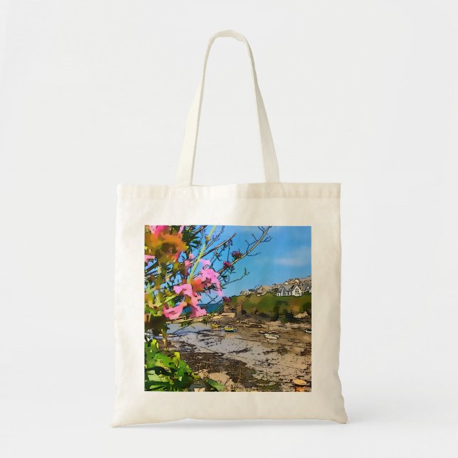 Tote Bag Port Isaac Cornwall Harbour Friends (Devant)
