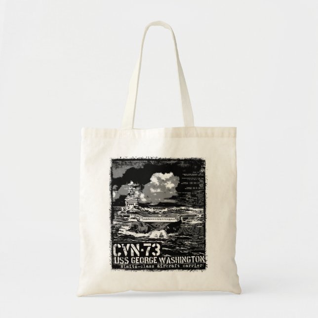Tote Bag Porte-avions George Washington (Devant)