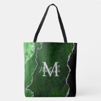 Porte en marbre vert et argent