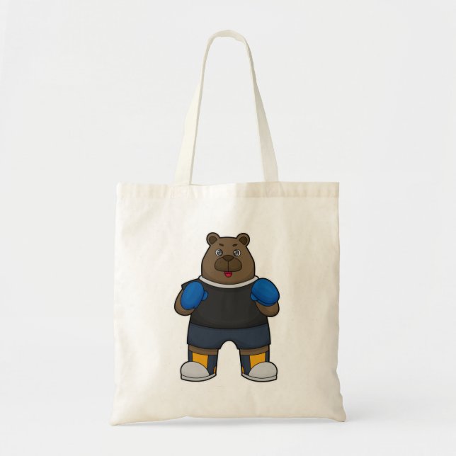 Tote Bag Porter comme boîte avec gants de boxe (Devant)