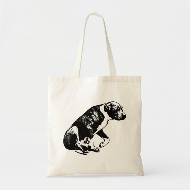 Tote Bag Porter la pause - Assiette encrée (Devant)