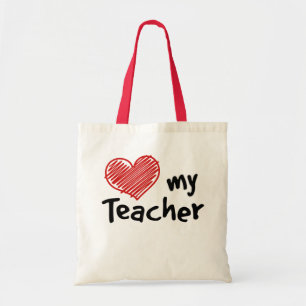 Tote Bag Porter un amour Mon enseignant