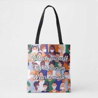 Tote Bag Porter un masque de style brillant