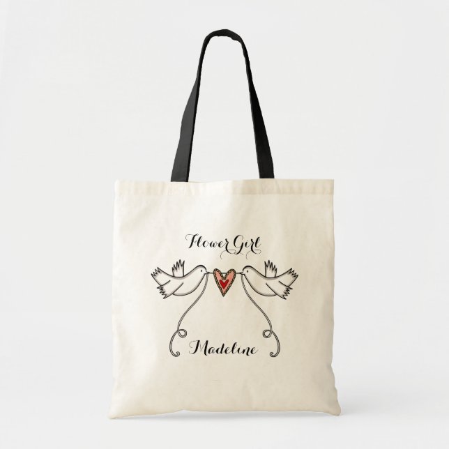 Tote Bag Portes blanches personnalisées Fête des mariées Ma (Devant)