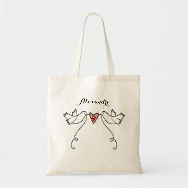 Tote Bag Portes blanches personnalisées Fête des mariées Ma (Devant)