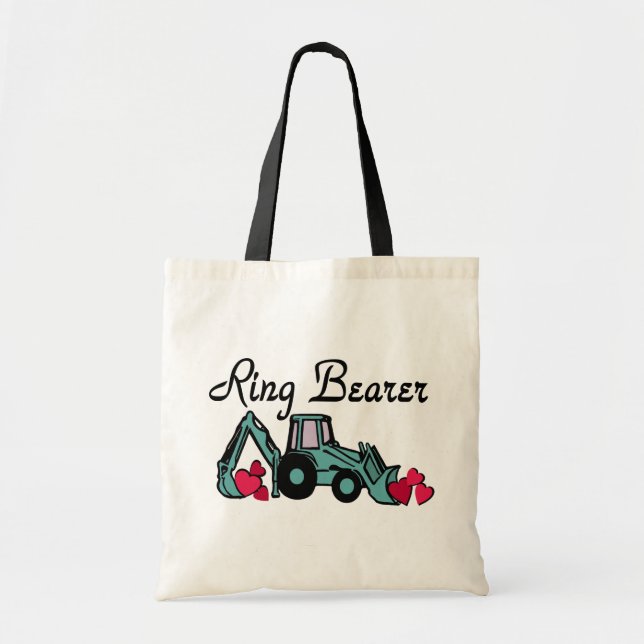 Tote Bag Porteur de bague Backhoe (Devant)