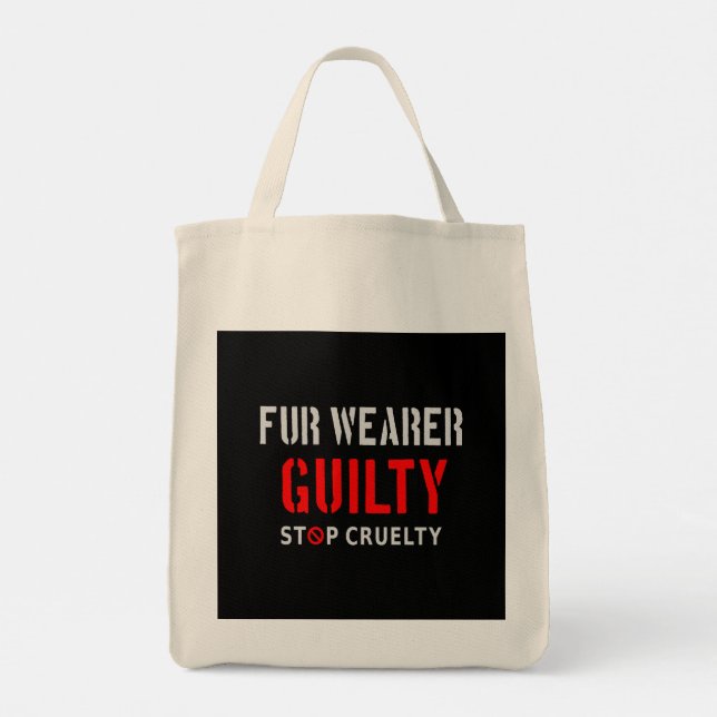 Tote Bag Porteur de fourrure coupable (Dos)