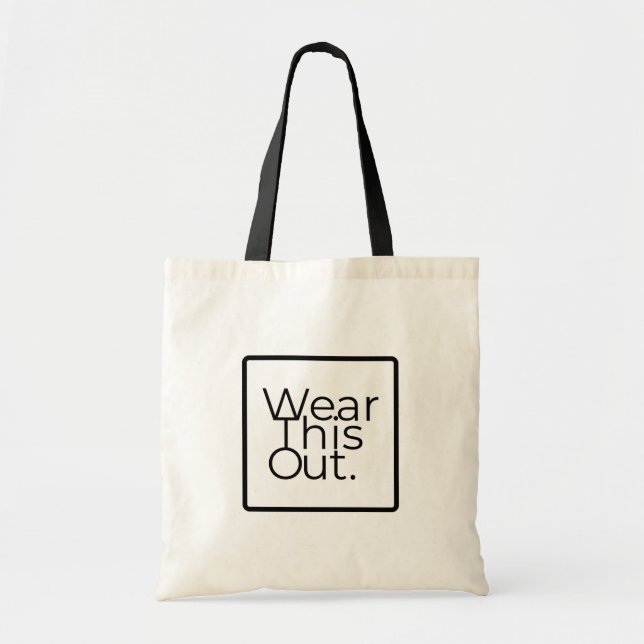 Tote Bag Portez ce logo du concepteur (Devant)