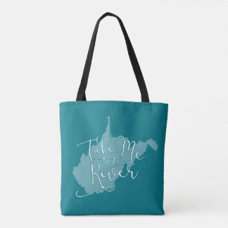 Tote Bag Portez-moi à la rivière Fourre-tout coloré