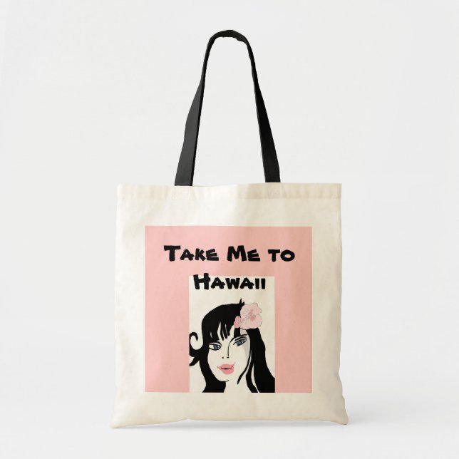 Tote Bag Portez-moi en Hawaï (Devant)