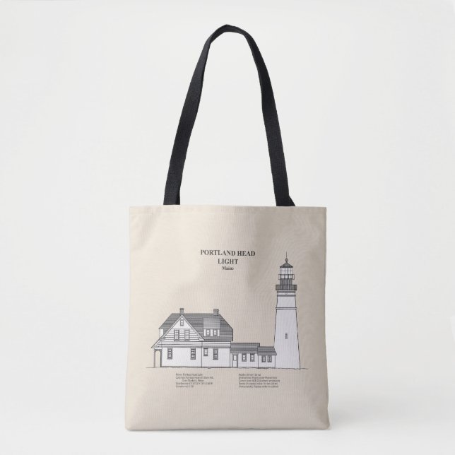 Tote Bag Portland Head Lighthouse - Maine - SBD (Devant)