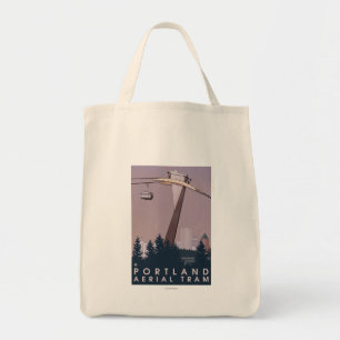 Tote Bag Portland, scène de tram d'OregonAerial