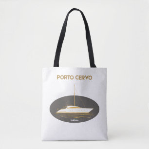 Tote Bag Porto Cervo Club de Yacht de Luxe Or / Noir