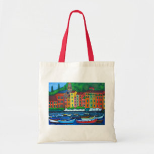 Tote Bag Portofino coloré, Italie par Lisa Lorenz