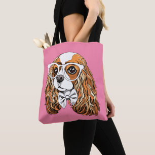 Tote Bag Portrait cavalier d'épagneul du Roi Charles