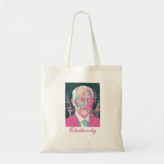 Tote Bag Portrait coloré de Tchaïkovski avec des danseurs d