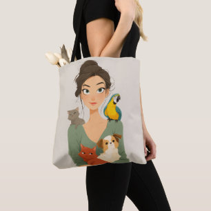Tote Bag Portrait cosy de Pet Lover