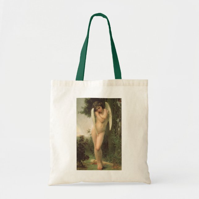 Tote Bag Portrait d'ange de Cupid (Cupidon) par Bouguereau (Devant)