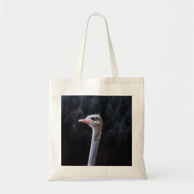 Tote Bag portrait d'autruche (Devant)