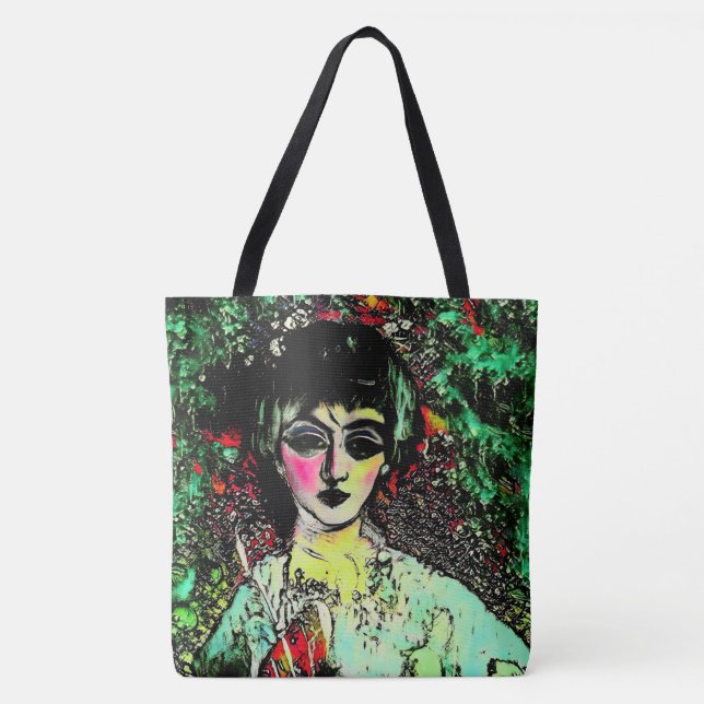 Tote Bag Portrait de Beauté Gothique  (Devant)