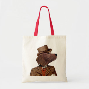 Tote Bag Portrait de cavalier de poseur rouge