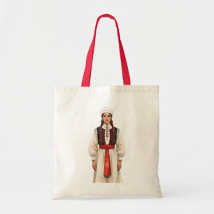 Tote Bag Portrait de costume albanais traditionnel   Patrim