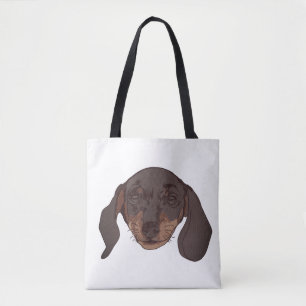 Tote Bag Portrait de Cute Dachshund
