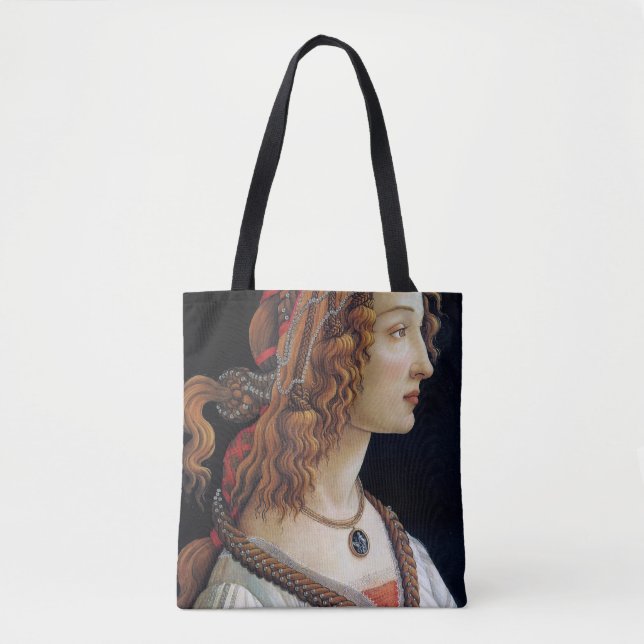 Tote Bag Portrait de Dame, Sandro Botticelli (Devant)