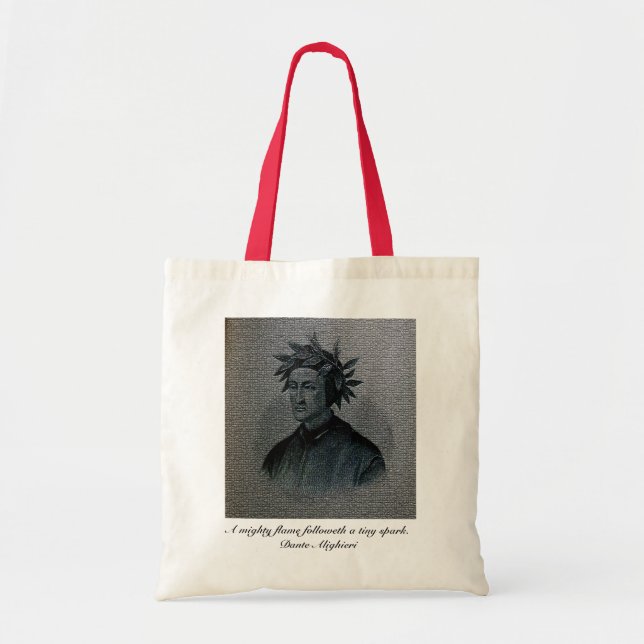Tote Bag Portrait de Dante Alighieri (Devant)
