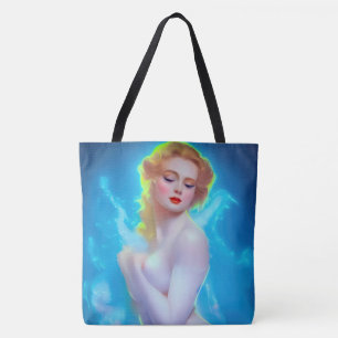 Tote Bag Portrait de déesse Ethereal - Imaginaire Surreal