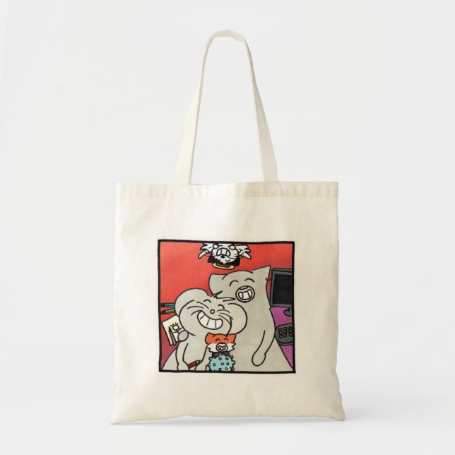 Tote Bag "Portrait de famille Ragnagna" (Devant)