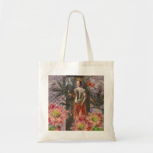 Tote Bag Portrait de femme Vierge Antique Coloré Riche