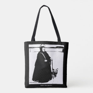 Tote Bag Portrait de la reine Victoria et Yorkie Dog