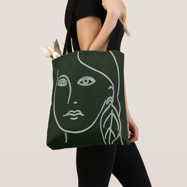 Tote Bag Portrait de malachite (De près)