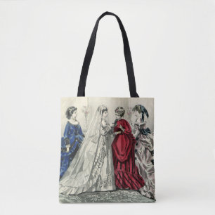 Tote Bag Portrait de mariage victorien vintage de la mariée
