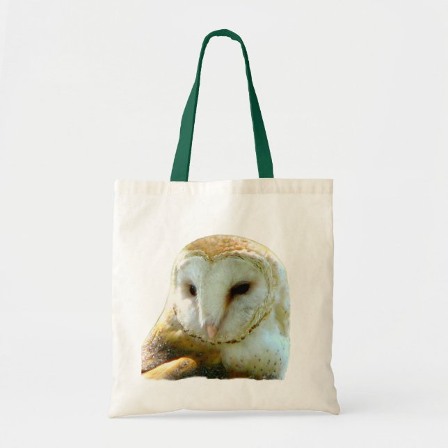 Tote Bag Portrait de visage de hibou de grange (Devant)