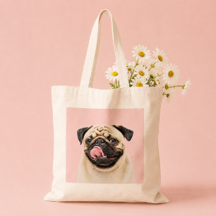 Tote Bag Portrait de votre animal de compagnie minimaliste 