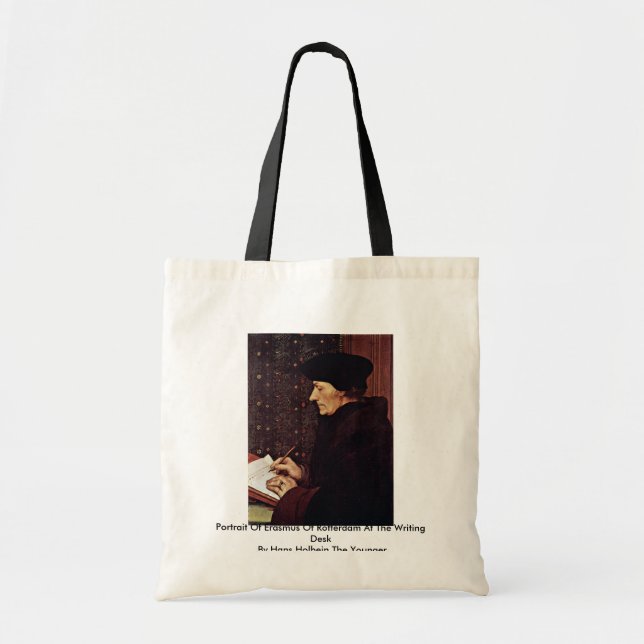 Tote Bag Portrait d'Erasmus de Rotterdam (Devant)