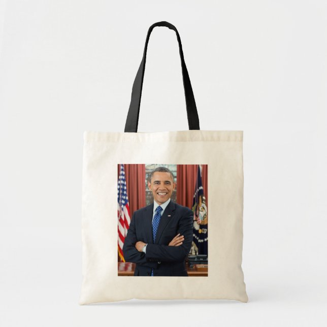 Tote Bag Portrait du Bureau Ovale, Obama Barack Président d (Devant)