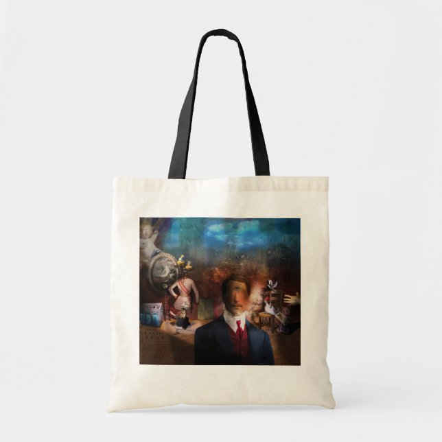 Tote Bag Portrait Du Magicien - un portrait d'un magicien (Devant)