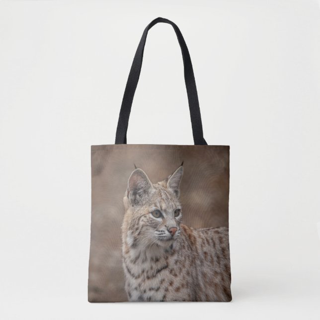 Tote Bag Portrait d'un Bobcat (Devant)