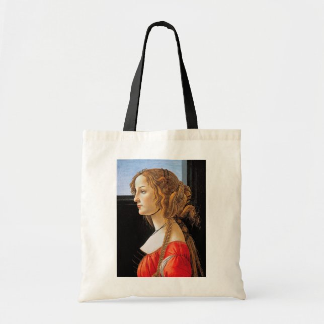 Tote Bag Portrait d'une dame, Sandro Botticelli (Devant)