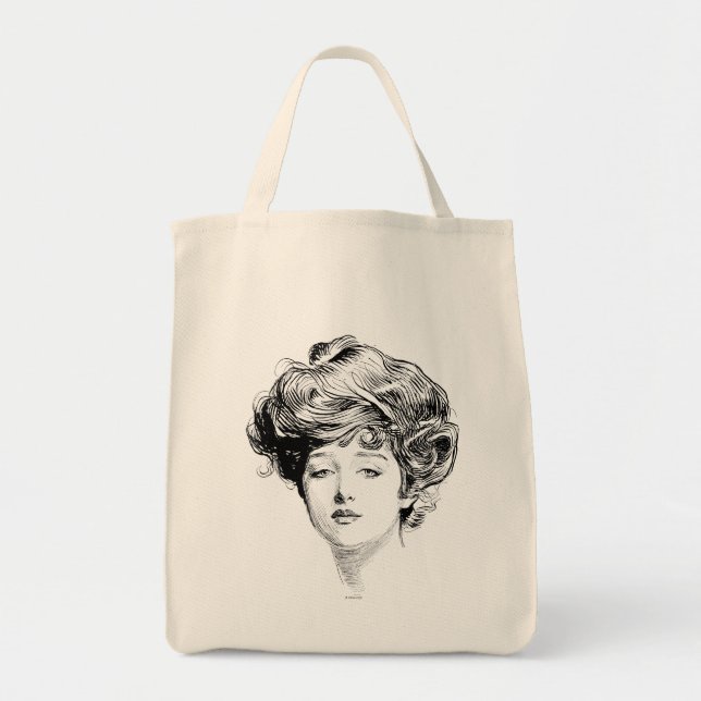Tote Bag Portrait d'une fille de Gibson, 1900 (Devant)