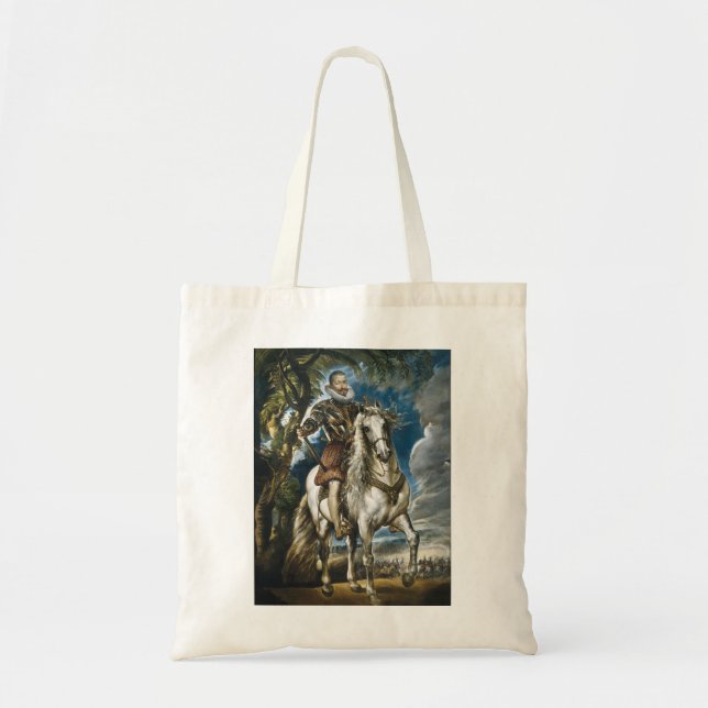 Tote Bag Portrait équestre du duc de Lerma Rubens (Devant)