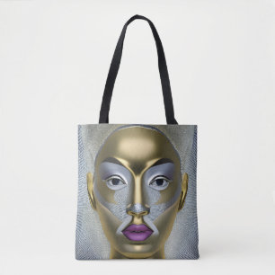Tote Bag Portrait féminin africain chic