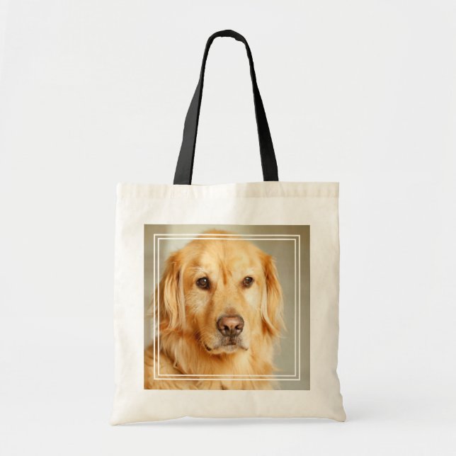 Tote Bag Portrait Golden Retriever (Devant)