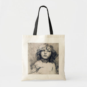 Tote Bag Portrait (imprimé cuivre), Alphonse Mucha