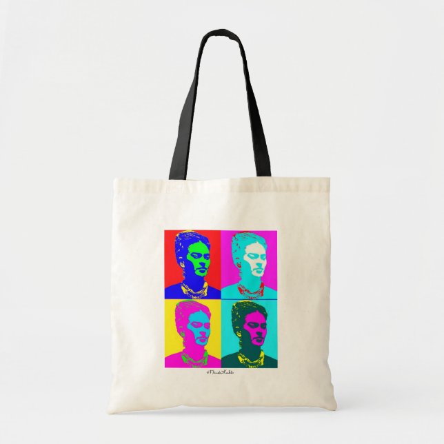 Tote Bag Portrait inspiré de Frida Kahlo (Devant)