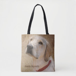 Tote Bag portrait jaune Labrador Retriever
