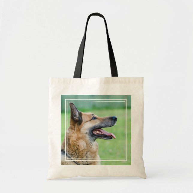 Tote Bag Portrait latéral berger allemand (Devant)